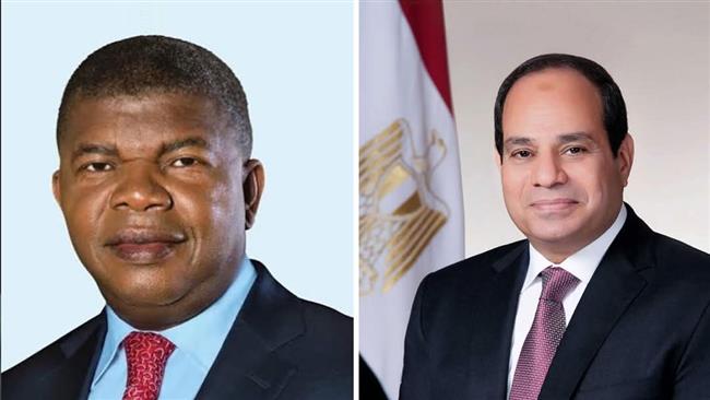  الرئيس السيسي والرئيس الانجولى جواو لورينسو ناقشا دعم عمل الاتحاد الافريقي وتعزيز التكامل القارى بالقاهرة 