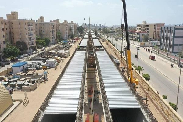 النقل تنشر تصويرًا جويًا جديدًا يُبرز تقدم أعمال تنفيذ المرحلة الأولى من مترو الإسكندرية
