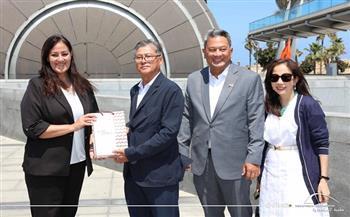 نائب وزير الخارجية التايلاندي يزور مكتبة الإسكندرية