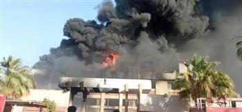 الاستماع لأقوال شهود العيان لكشف سبب حريق مصنع بمدينة 6 أكتوبر  