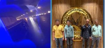  ضبط المتهمين بتحطيم  ميني باص بالحجارة لإجبار السائق على التوقف في القاهرة
