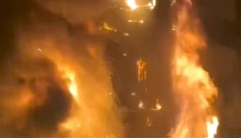 اندلاع حريق هائل في مطعم شهير بمصر الجديدة.. والحماية المدنية تحاول السيطرة 