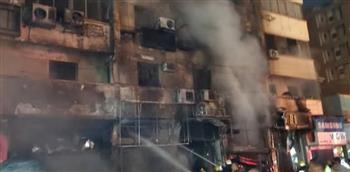 مصرع شخص وإصابة 3 آخرين في حريق مطعم مصر الجديدة