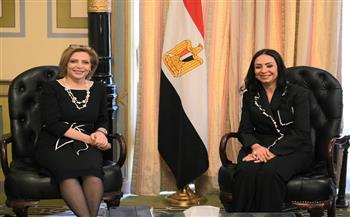 وزيرة التضامن تلتقي المديرة الإقليمية للتنمية البشرية بمنطقة الشرق الأوسط وشمال إفريقيا بالبنك الدولي