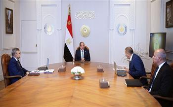 الرئيس السيسي يجتمع مع الفريق أسامة ربيع رئيس هيئة قناة السويس