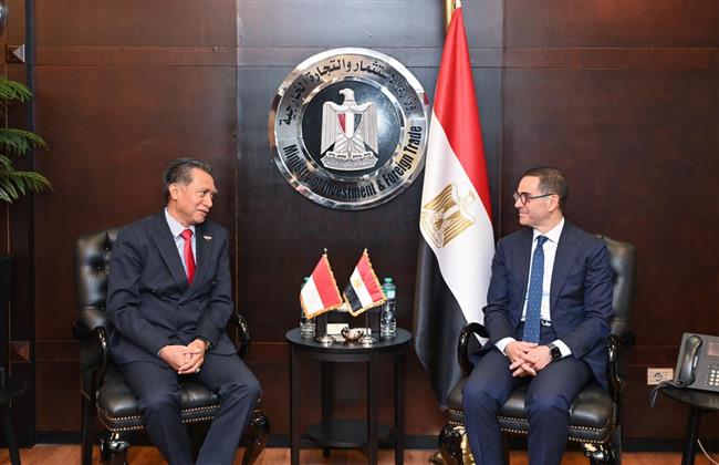 وزير الاستثمار والتجارة الخارجية يلتقي سفير جمهورية إندونيسيا بالقاهرة لبحث سبل تعزيز العلاقات الاقتصادية   