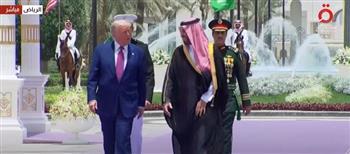 بث مباشر.. مراسم استقبال رسمية لترامب بقصر اليمامة في الرياض