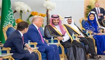 ولي العهد السعودي يستقبل الرئيس الأمريكي في قصر اليمامة بالرياض