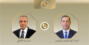 وزير الخارجية ونظيره القبرصي يؤكدان ضرورة مواصلة التنسيق وتكثيف الجهود لخفض التصعيد بالمنطقة