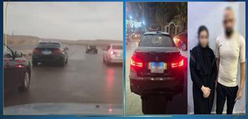 كشف حقيقة فيديو خطف سيده داخل سيارة بإحدى الطرق السريعة في الجيزه