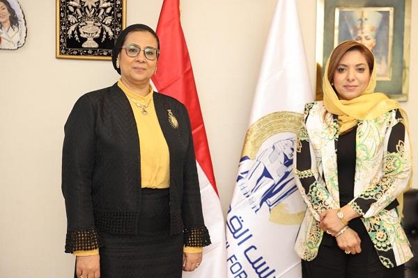 رئيسة «القومي للمرأة» تستقبل المديرة التنفيذية لمنظمة تنمية المرأة