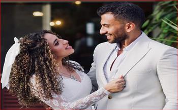 "كتبنا الكتاب".. يوسف حشيش يشارك لقطات من عقد قرآنه على منة القيعي