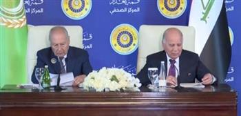 مؤتمر صحفي للأمين العام للجامعة العربية ووزير الخارجية العراقي في ختام القمة العربية الـ34.. بث مباشر