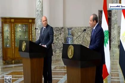 الرئيس السيسي: أجدد دعوة المجتمع الدولي لتحمل مسئولياته تجاه إعادة إعمار لبنان
