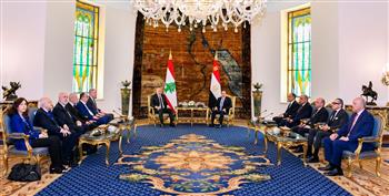 الرئيس السيسي يجري جلسة مباحثات موسعة مع نظيره اللبناني بمشاركة وفدي البلدين