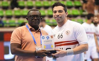 كأس أفريقيا لليد.. أحمد الأحمر أفضل لاعب في مباراة الزمالك ووداد سمارة