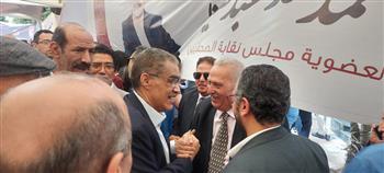 رئيس الهيئة العامة للاستعلامات يصل للتسجيل في الجمعية العمومية لانتخابات نقابة الصحفيين.. صور 