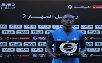 صامويل أمادى رجل مباراة الإسماعيلي وسموحة في الدوري