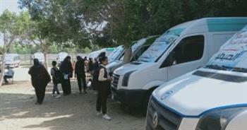 الدقهلية: توقيع الكشف الطبي على 1200 شخص ضمن قافلة مجانية بقرية الضهرية مركز شربين