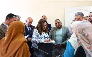 وزيرة التنمية المحلية تقوم بجولة مفاجئة على مركز ومدينة الصف بمحافظة الجيزة