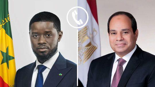  الرئيس السيسي والرئيس السنغالي " باسيرو فايي" يؤكدان هاتفيا على أهمية الحفاظ على وحدة واستقرار الدول الأفريقية