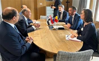 وزير الخارجية والهجرة يلتقى مع نائب رئيس الوزراء وزير خارجية بلجيكا 