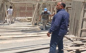 إزالة 3 تعديات ومصادرة مواد بناء في حي غرب شبرا الخيمة 