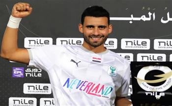باهر المحمدي رجل مباراة المصري والبنك الأهلي في الدوري الممتاز
