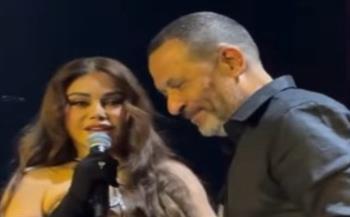 هيفاء وهبي تغني لماجد المصري والجمهور يتفاعل معهما
