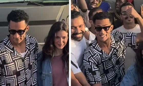 محمد رمضان يداعب الجمهور في أحدث ظهور له من داخل لوكيشن فيلم "أسد"