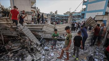 ارتفاع حصيلة مجزرة الاحتلال الإسرائيلي بمدرسة تؤوي نازحين بغزة إلى 36 شهيدًا