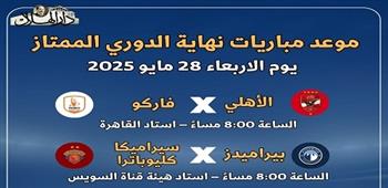 الأهلي وبيراميدز.. موعد مباريات ختام الدوري| إنفوجراف