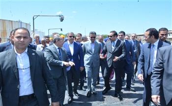 وزير التموين ومسؤولو «مستقبل مصر» ومحافظ الإسكندرية يتفقدون أعمال تطوير محطة الزيوت بالمكس