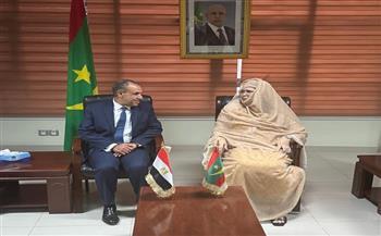 وزير الخارجية يبحث مع وزيرة موريتانية أهمية العمل المشترك لزيادة حجم التبادل التجاري بين البلدين