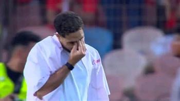 حمزة علاء يودع جمهور الأهلي بالدموع أمام فاركو في ختام الدوري