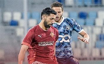 سيراميكا كليوباترا يسجل هدف التعادل في مرمى بيراميدز