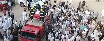  تمهيدًا لتشييع الجنازة.. وصول جثمان اللواء حازم مشعل إلى مسقط رأسه في المنوفية