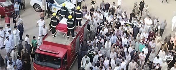  تمهيدًا لتشييع الجنازة.. وصول جثمان اللواء حازم مشعل إلى مسقط رأسه في المنوفية