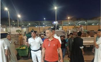 حملة لرفع الإشغالات وضبط الأسعار بمجمع خدمات الدهار بالغردقة  