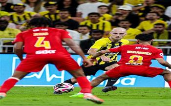 الاتحاد متقدما على القادسية فى الشوط الأول بهدفين بكأس ملك السعودية