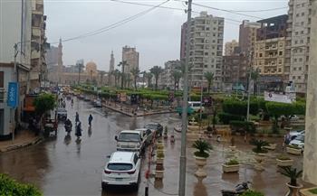 محافظة كفر الشيخ تتعرض لأمطار غزيرة وعواصف رعدية