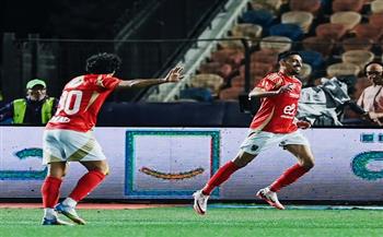 طاهر محمد طاهر يتقدم للأهلي بهدف في مرمى حرس الحدود بالدوري