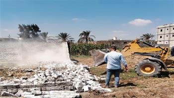 حملات لإزالة تعديات على أملاك الدولة وأراض زراعية وبناء مخالف بالإسكندرية