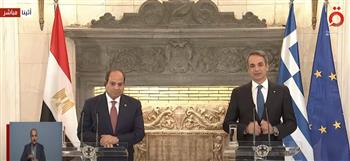 رئيس الوزراء اليوناني يتوجه بالشكر للرئيس السيسي بسبب قضية الهجرة