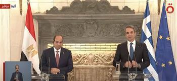 رئيس الوزراء اليوناني يتوجه بالشكر للرئيس السيسي بسبب قضية الهجرة