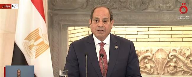 الرئيس السيسي: نؤكد موقف مصر الثابت بضرورة استئناف تنفيذ اتفاق وقف إطلاق النار ورفض تهجير الفلسطينيين