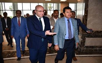 أشرف صبحي يزور بني سويف لافتتاح العديد من المشروعات الشبابية والرياضية| صور