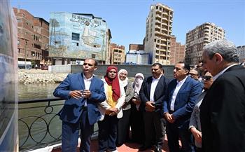 رئيس الوزراء يتفقد أعمال تطوير كورنيش ترعة القاصد بالغربية