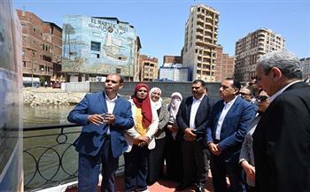 رئيس الوزراء يتفقد أعمال تطوير كورنيش ترعة القاصد بالغربية