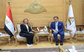 رئيس جامعة بنها يستقبل المدير التنفيذي للاكاديمية الوطنية للتدريب 